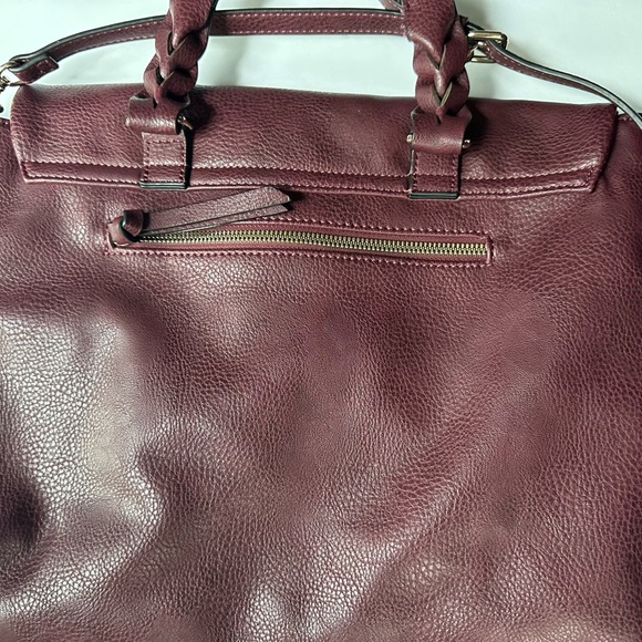 Leather burgundy Market & Spruce handbag / purse ! Amazing   New condition - Picture 9 of 16